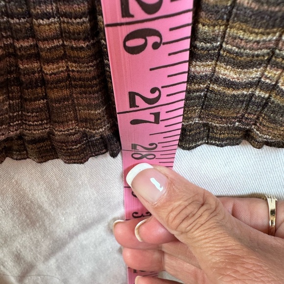 GUESS Cinched Front Anika Multicolor Striped 
Ribbed skirt - Picture 5 of 6